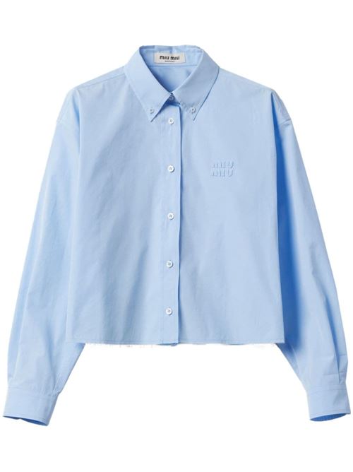 Camicia con logo MIU MIU | MK165910RGF0012